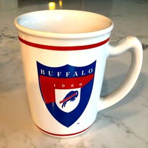 Buffalo Bills Ceramic White 1960 Logo Mug